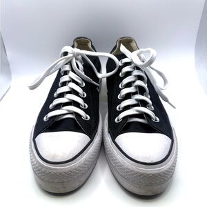 Converse Black and White Sneakers marked size 8 (fit Women's size 9)